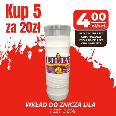 MW wkład do znicza, 3 dni