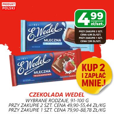 WEDEL CZEKOLADA HITY