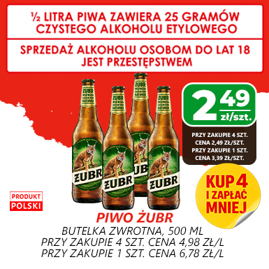 piwo żubr